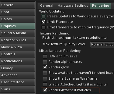 Particles Graphics Rendering