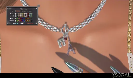 .: Necklace Eiffel Tower :.