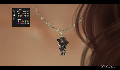 .: Necklace Coffin Bat:.