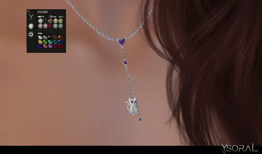 .: Necklace Ghost Cat :.