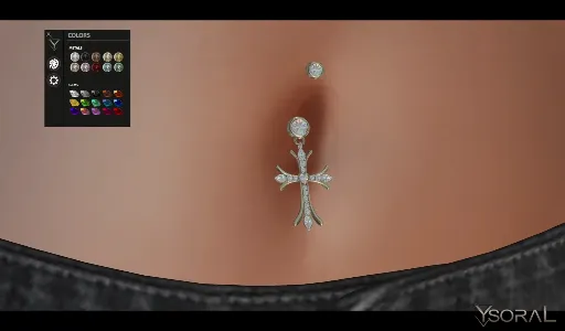 .: Belly Piercing Cross :.