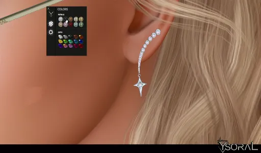 .: Earrings Shooting Star:.