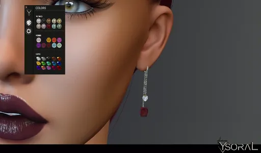 .: Earrings Ruby :.